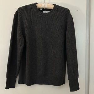 Apiece Apart Dark Grey Knit Crewneck Sweater Size Small